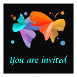 Twin Butterflies Invitations