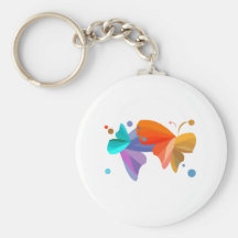 Twin Butterflies Key Chain