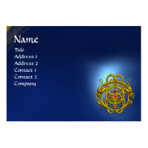 TWIN DRAGONS Blue Sapphire Business Card Templates