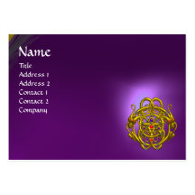 TWIN DRAGONS Purple Amethyst Business Card Templates