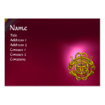 TWIN DRAGONS Red  Pink Ruby Business Cards