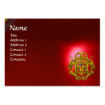 TWIN DRAGONS Red Ruby Business Card