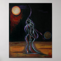 Twin Flames 11" x 14"  Poster