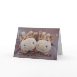 twin giraffes cards
