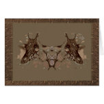 Twin giraffes of Africa (card)