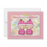 Twin Girls Baby Shower Invitations