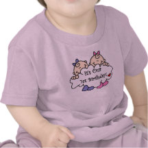 Twin Girls First Birthday Tee Shirts
