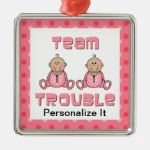 Twin Girls Ornament