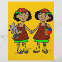 Twin Girls Personalized Flyer