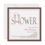 Twin Girls Sleeping Babies Baby Shower Invitation