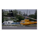 Twin Huey helicopters with trees in background Business Card