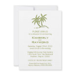 Twin Palm Trees Rehearsal Dinner Invitations