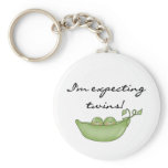 Twin Peas in a Pod Keychain