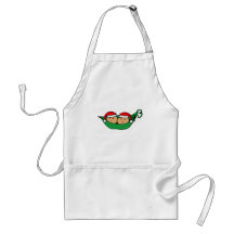 Twin Pod Christmas Graphic Aprons
