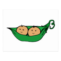 Twin Pod Graphic Postcard