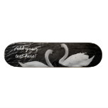 Twin Swans Skate Board Deck