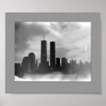 Twin Towers - Black & white posters