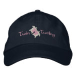Twin-Turtling embroidered hats
