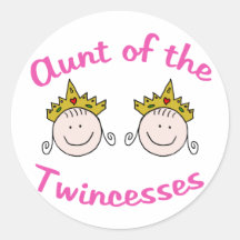 Twincess Aunt Stickers