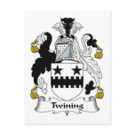 Twining Family Crest postcards