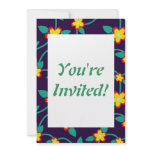 Twining Vines Bright custom invitations