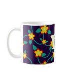 Twining Vines Bright monogram mugs