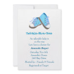 Twinkle-Blue-Toes, boy baby shower invitation