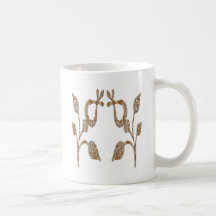 TWINKLE Gold n Silver Engraved Jewels Mug