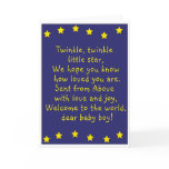 Twinkle, Twinkle (boy) cards