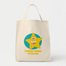 twinkle twinkle little star tote bags