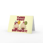 Twins 1st Birthday Boy/Girl T-shirts and Gifts cards