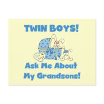 Twins-Ask About My Grandsons Tshirts and Gifts