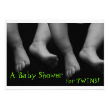 Twins Baby Shower Invitation