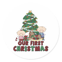 Twins Boy & Girl first Christmas