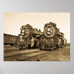 "Twins" Canadian National Railroad Locomotives posters
