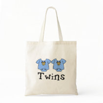 Twins Cute Bodysuit 2 boys Canvas Bags