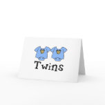 Twins Cute Bodysuit 2 boys Cards