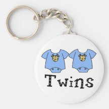 Twins Cute Bodysuit 2 boys Key Chains