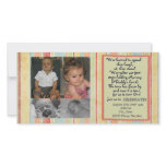 Twins First Birthday Invitation Photocard