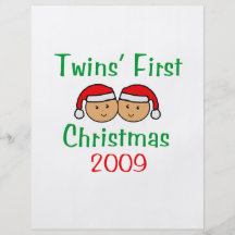 Twins First Christmas Custom Flyer