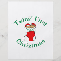Twins First Christmas Flyer Design