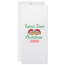 Twins First Christmas Rack Cards