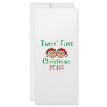 Twins First Christmas rack cards