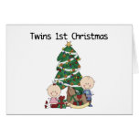 Twins First Christmas Tshirts and Gifts Greeting Card