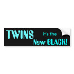 TWINS, it's the New BLACK! Bumper Sticker