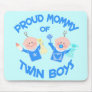 Twin's Mom Mother's Day Twin Boys Mouse Mat