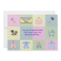 Twins / Multiples /Unisex Baby Shower  Invitation