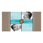 TWINS PHOTO BIRTH ANNOUNCEMENT :: cherished 3L Photo Card