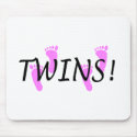 Twins (Pink Feet) mousepads