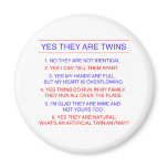 Twins Questions Fraternal magnets